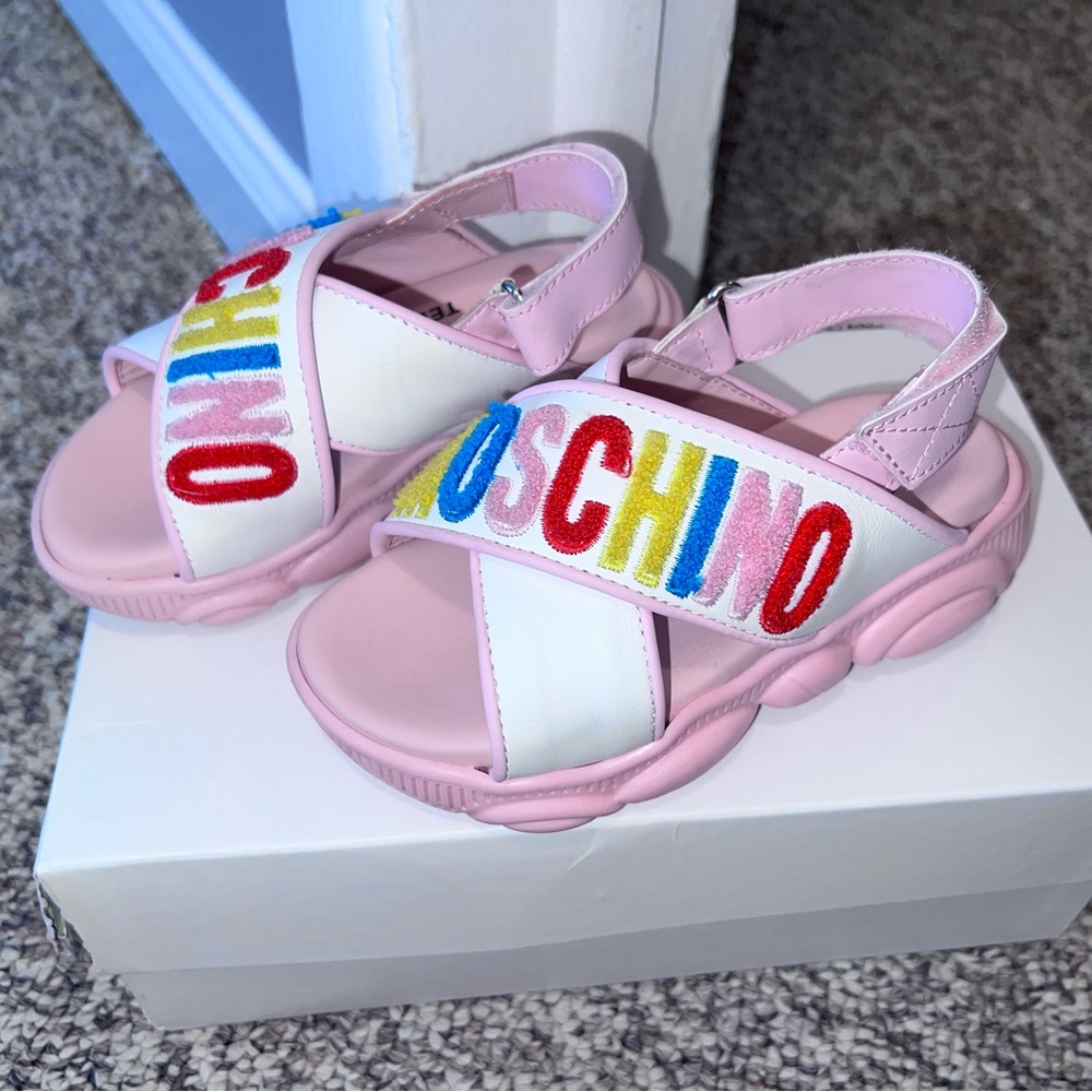 Moschino Girls Sandals Size 9C